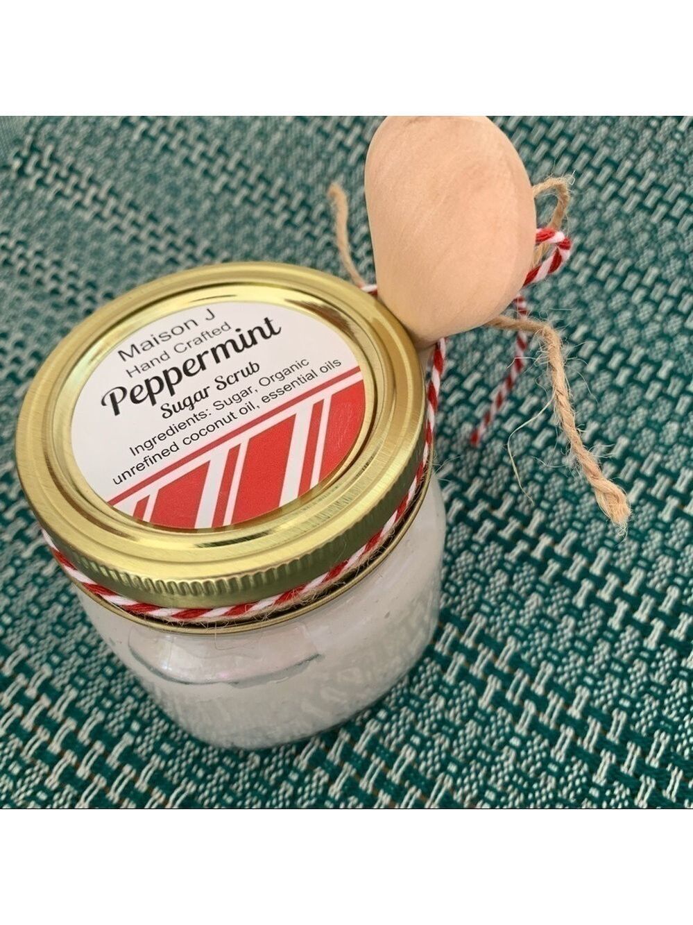 Peppermint sugar scrub, hand crafted, all natural 🆕 NWT